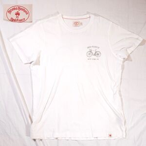 Brooks Brothers Red Fleece T Shirt Graphic Bicycle Large